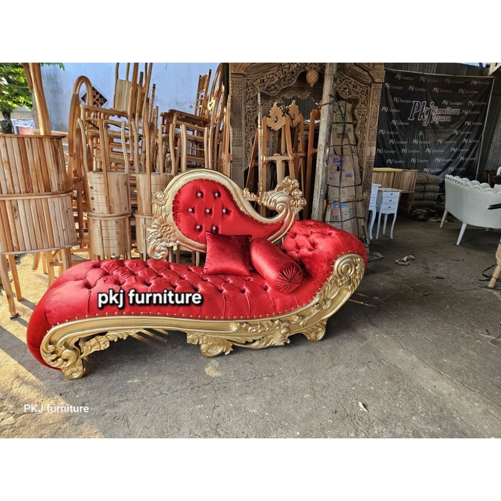 sofa malas ukir jepara / sofa malas jati