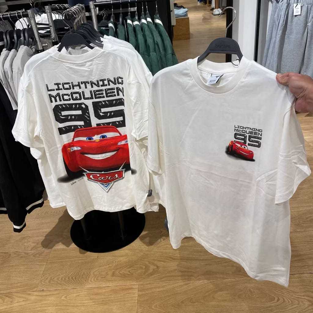 Free Ongkir - Tshirt Bershka X Lighting McQueen (Man) 1:1 Unisex