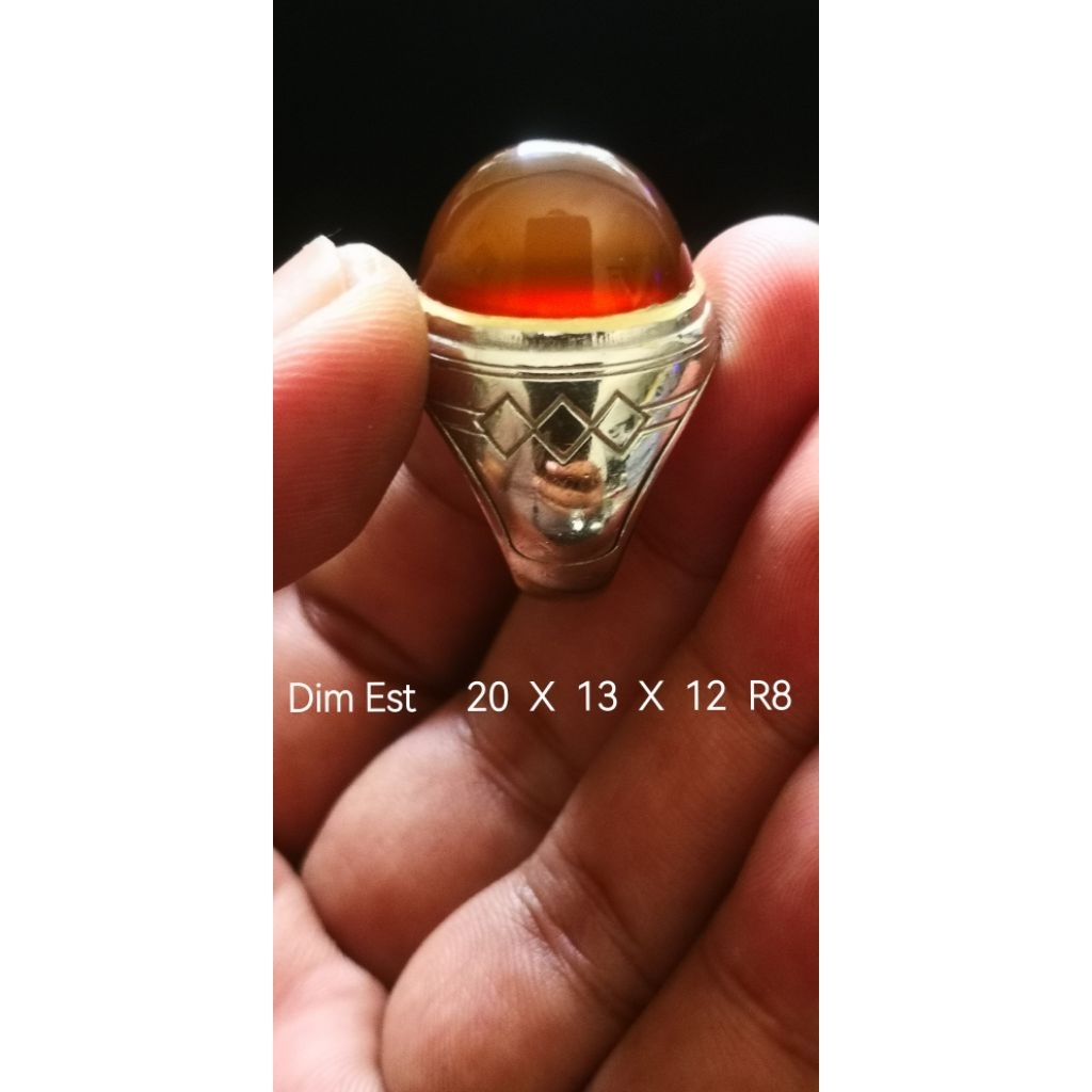 Cincin batu akik Anggurr Obi Nukleus kristal Alas merah BUKAN Bacan kalimaya pirus ruby safir pandan