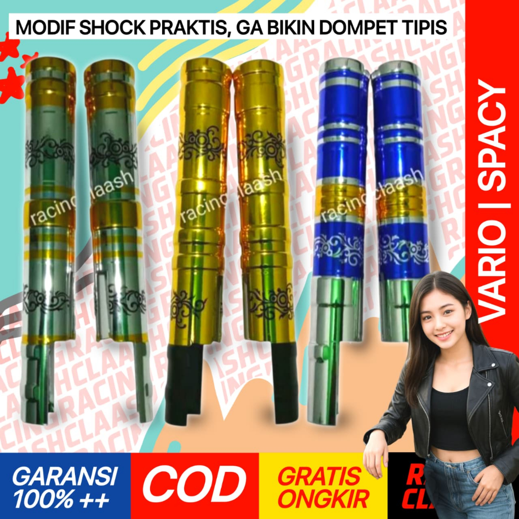 Racing Claash Cover Shock Depan Vario Spacy Cover Shockbreaker Sok Vario Spacy 150 160 125 Old New