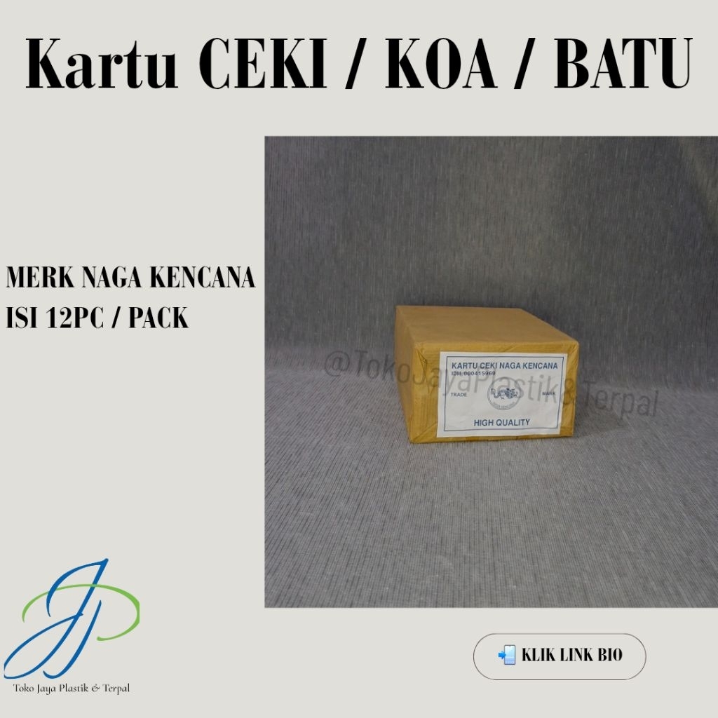 KARTU CEKI/KOA/KARTU BATU MERK NAGA KENCANA | 6btg PER PACK