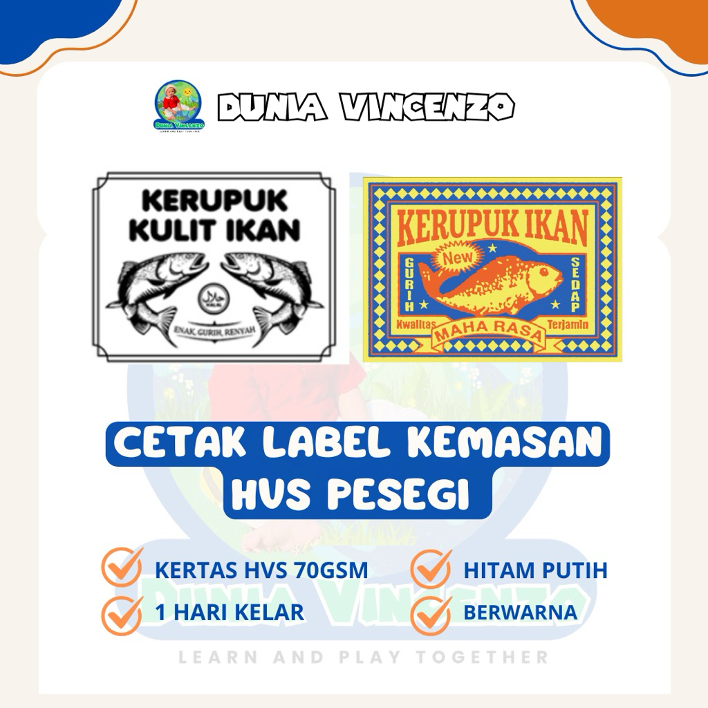 CETAK LABEL KEMASAN MAKANAN KERTAS HVS / PRINT LABEL KEMASAN KERTAS HVS / Cetak kemasanan label maka
