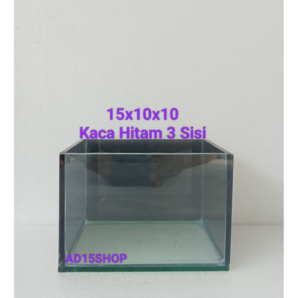 soliter custom soliter mini 15x10x10 akuarium mini custom aquarium kaca hitam soliter kaca hitam cup