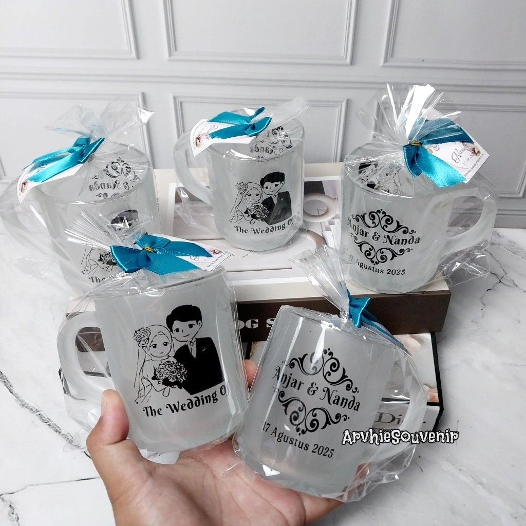 Souvenir Gelas Pernikahan Souvenir Gelas Sablon Souvenir Pernikahan Murah Souvenir Gelas Custom Souv