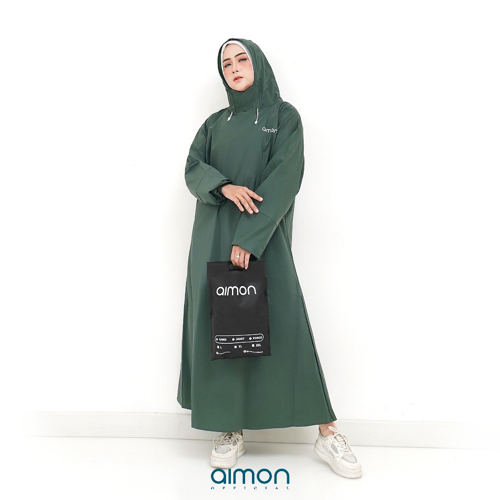 Aimon Jas Hujan Gamis Wanita Cantik Tebal