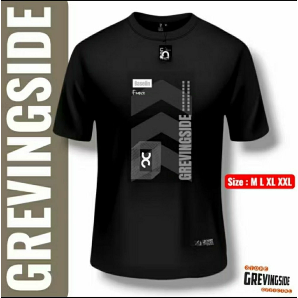 kaos distro original 100% // kaos grevingside local brand // kaos pria terbaru  // kaos motif simple