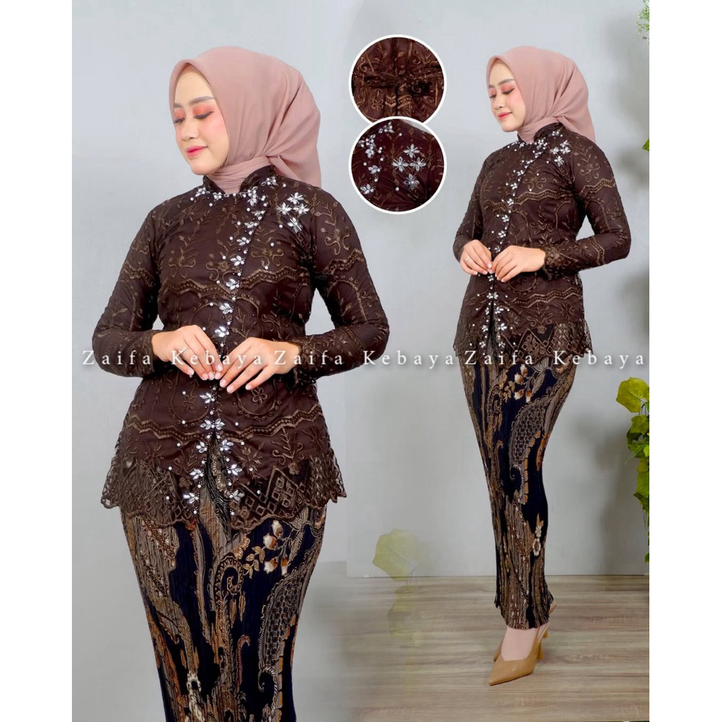 Set Kebaya Janggan Payet - Kebaya Modern - Kebaya Wisuda - Kebaya Pesta Modern - Kebaya Kondangan - 