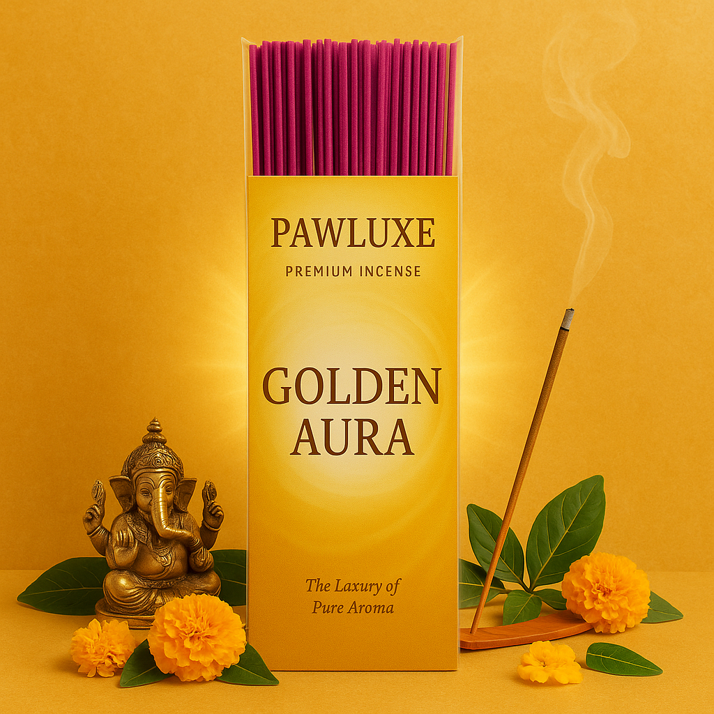 Dupa Pawluxe Golden Aura – Premium Incense untuk Ritual & Meditasi