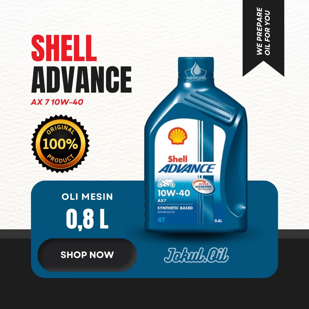Oli Shell Ax7 Manual Original Motor Bebek Yamaha Vega