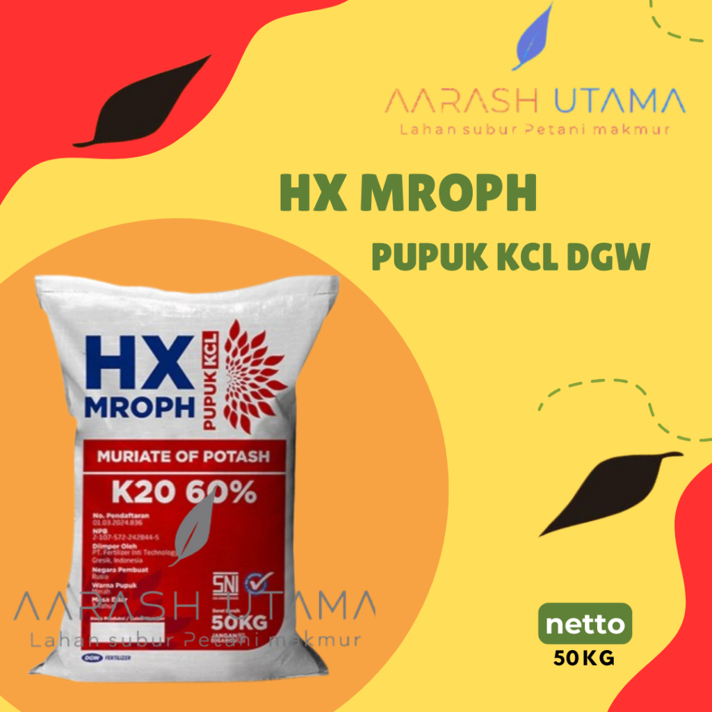 Pupuk Kcl Dgw / Kcl Mropx /Kcl Hx Kemasan 50 Kg