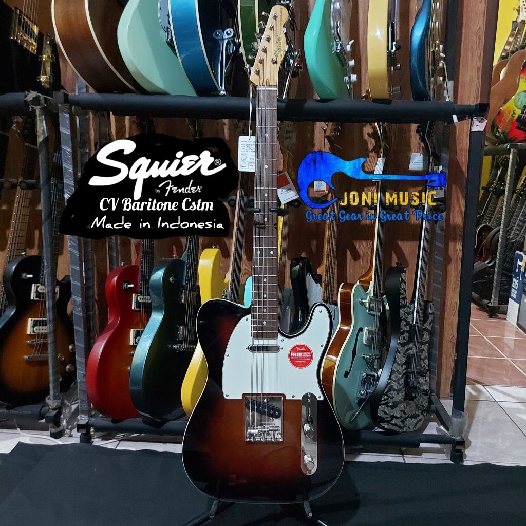 Gitar Squier Classic Vibe Telecaster Baritone Custom 3 Tone Sunburst