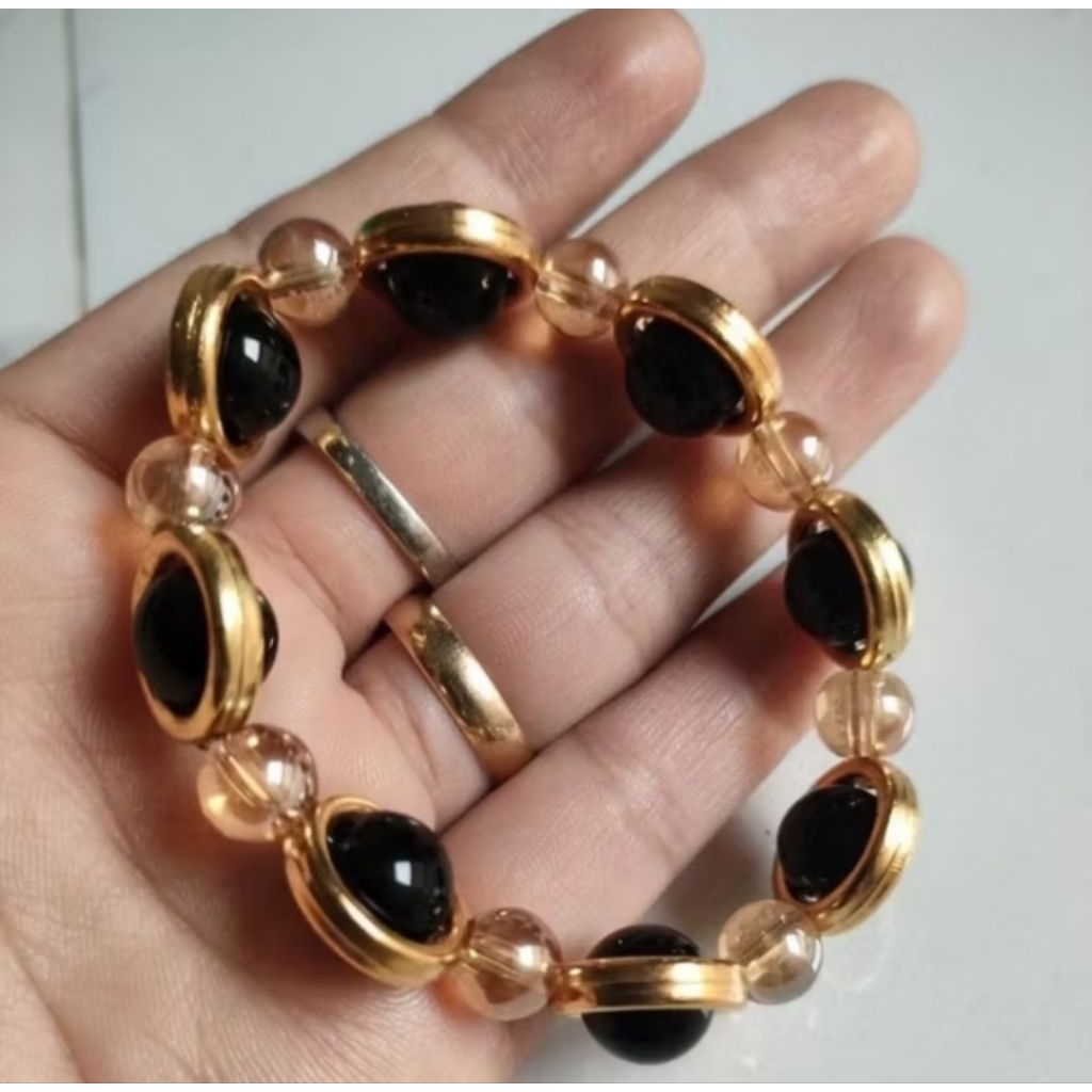 gelang batu ring kuning,gelang bagus,gelang korea,gelang batu,gelang murah