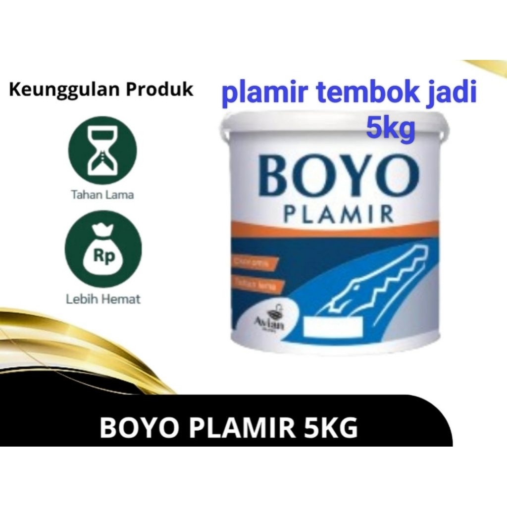 Boyo plamir tembok instan 5kg,plamir tembok Boyo 5kg