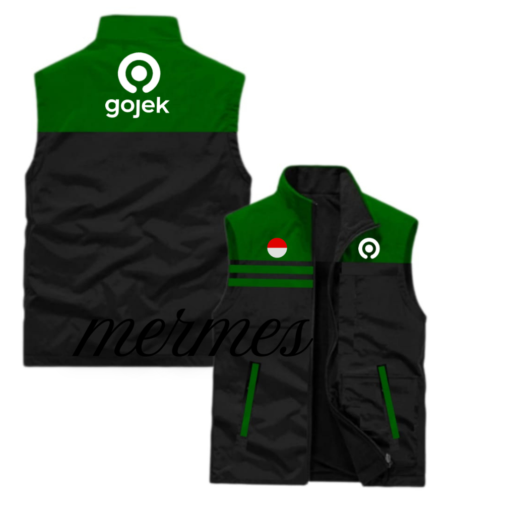 Diskon  Rompi Gojek, Rompi Ojol Driver Rompi Ojol Gojek Online Bisa Custom Logo / Ready Stok