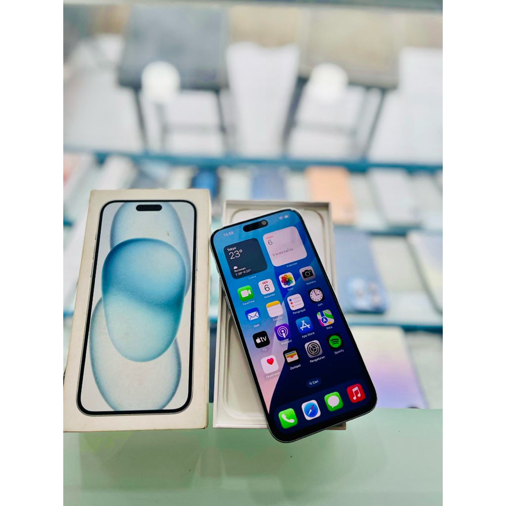 Iphone 15 Plus 256gb Lengkap Inter BEACUKAI Second Seken Sekon murah