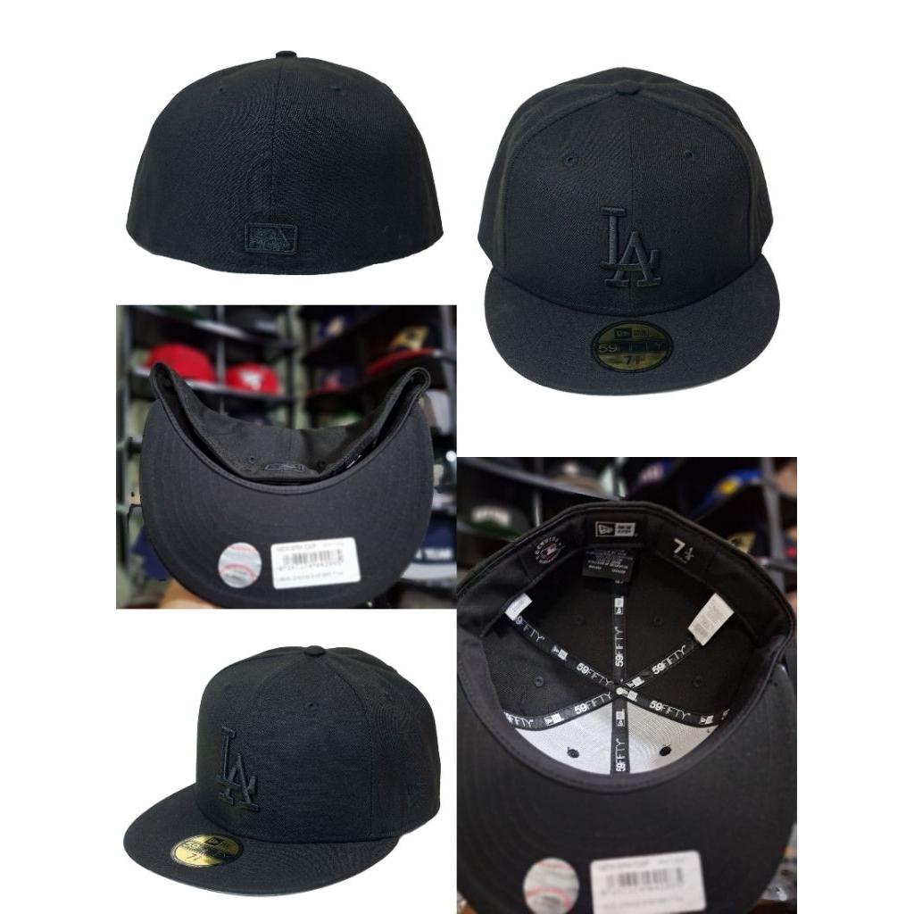 Los Angeles Dodgers League Essential 59FIFTY Black on Black Fitted