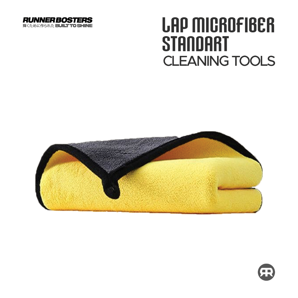 Runner Boosters - Lap Microfiber Pengering Kendaraan Motor Mobil, Handuk lap Towel Microfiber Penger