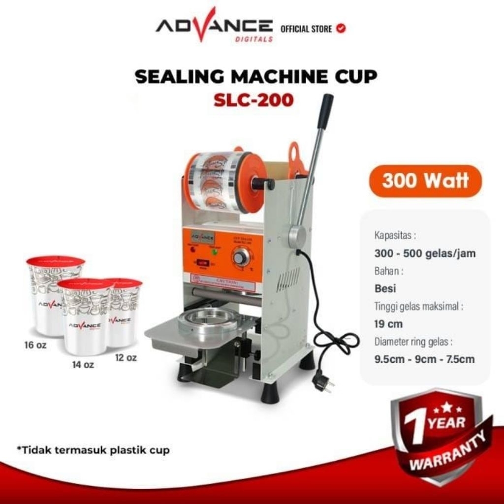 Advance Sealer Cup SLC-200/Cup Sealer