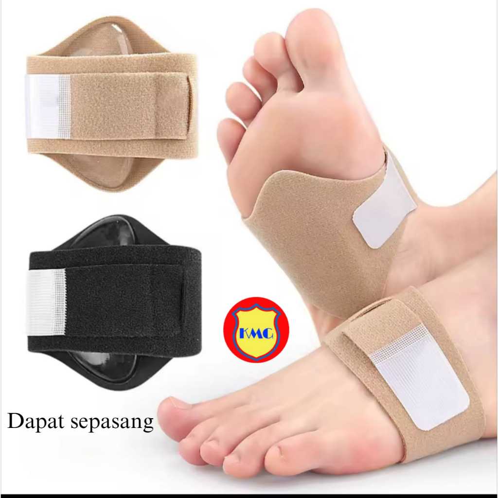 1 Pair Arch Support Flat Foot Corrector Silikon Flat Foot Insole Universal Bantalan Korektor Telapak