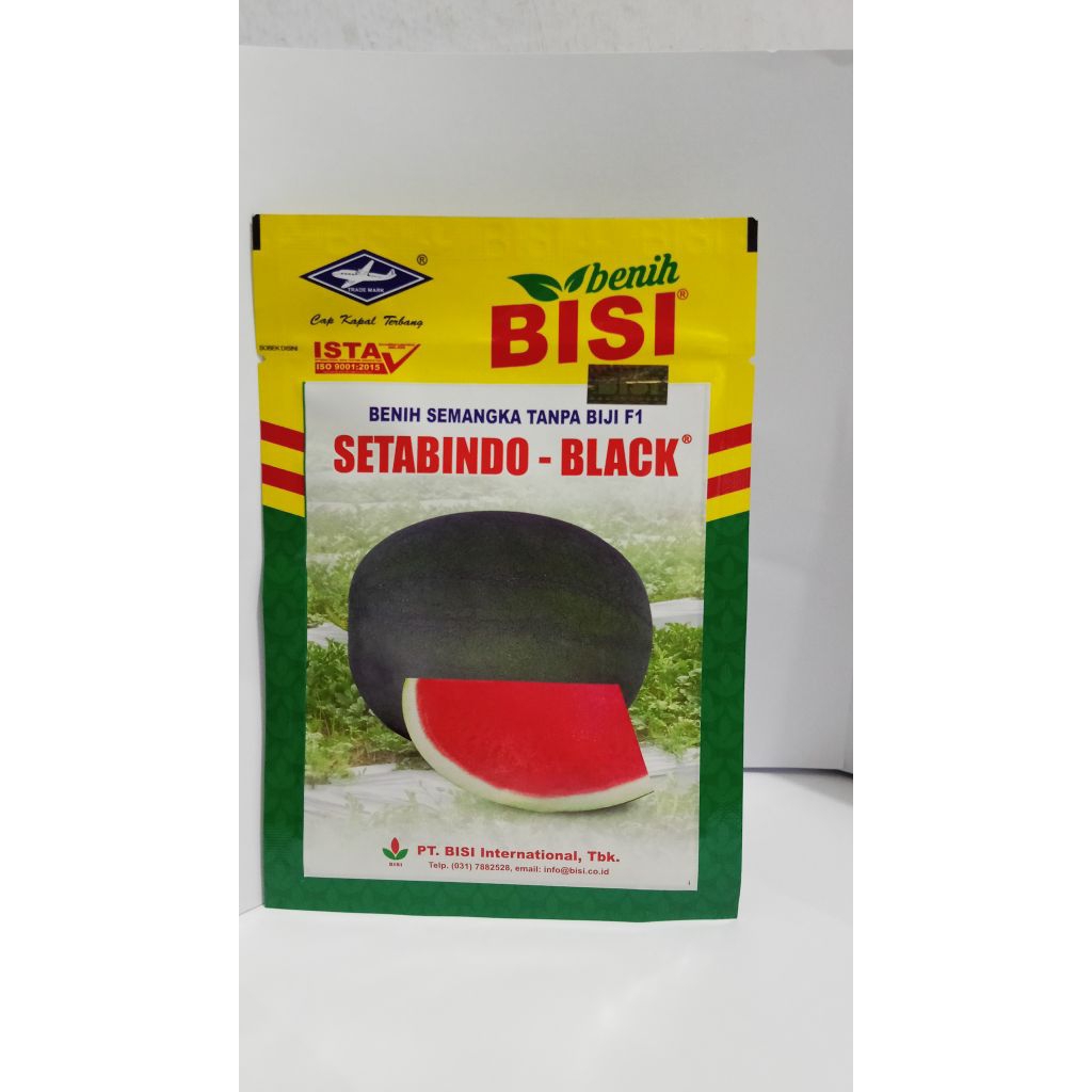 SEMANGKA SETABINDO BLACK Kemasan 20 gr - Benih Semangka Tanpa Biji Cap Kapal
