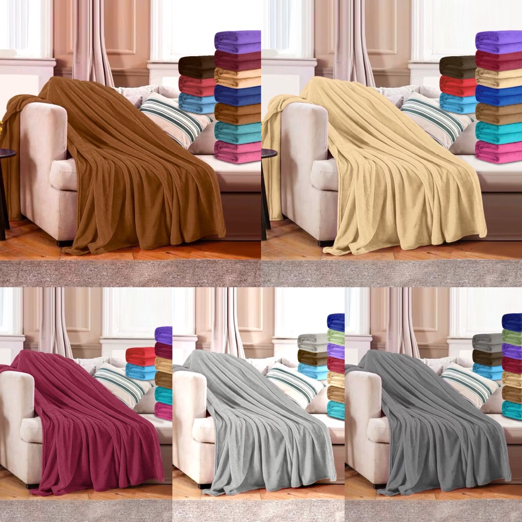 SELIMUT POLOS 150x200 CM || SELIMUT HALUS || SELIMUT BULU TEBAL || SELIMUT ADEM