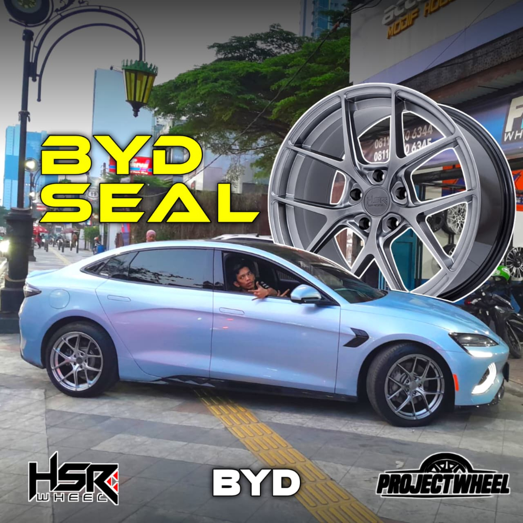 Velg BYD SEAL R19 HSR Haruku Hyper Black | Pelek pcd 5x120 Ring 19 | HSR WHEEL Project
