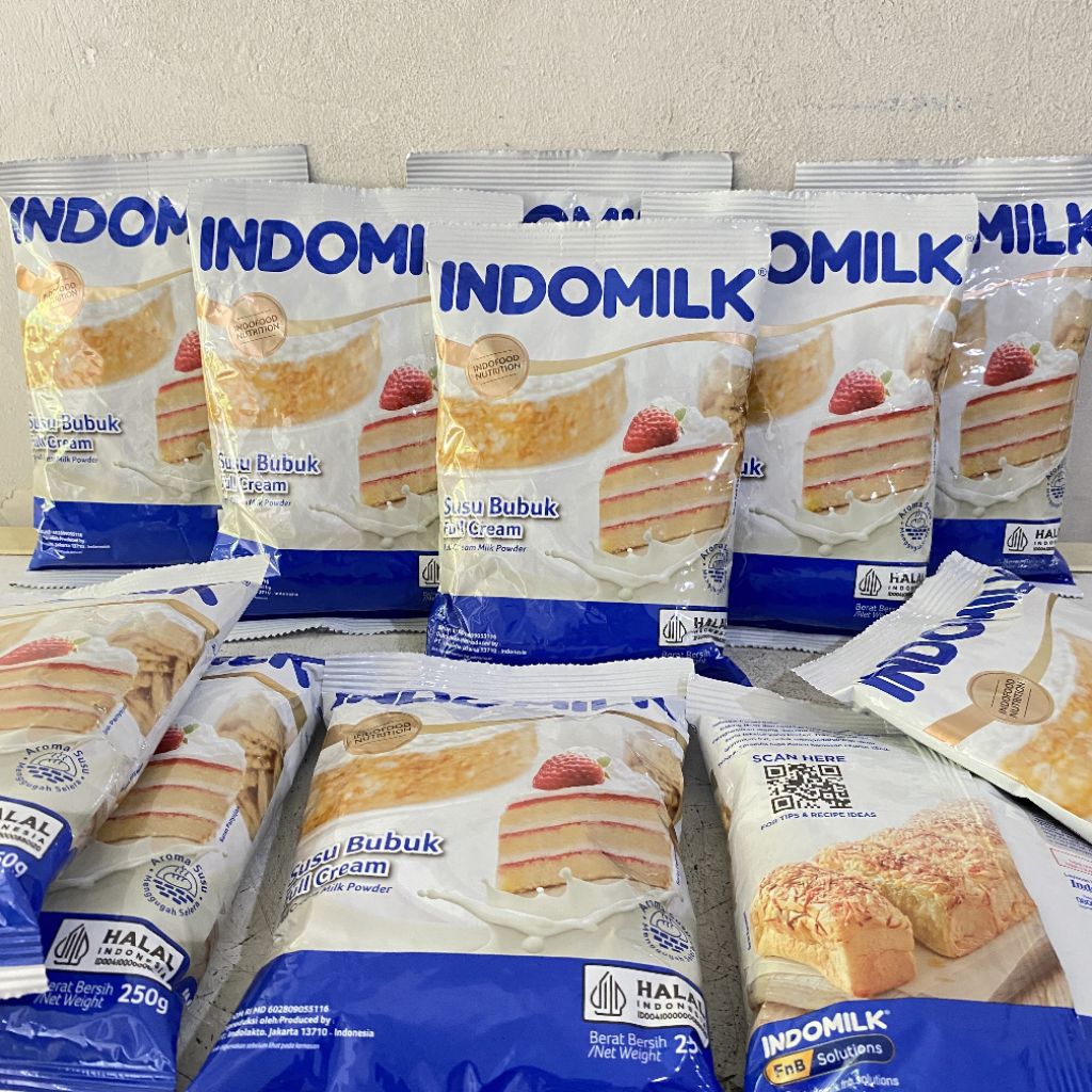 Indomilk susu bubuk full cream 250 gram | susu bubuk indomilk
