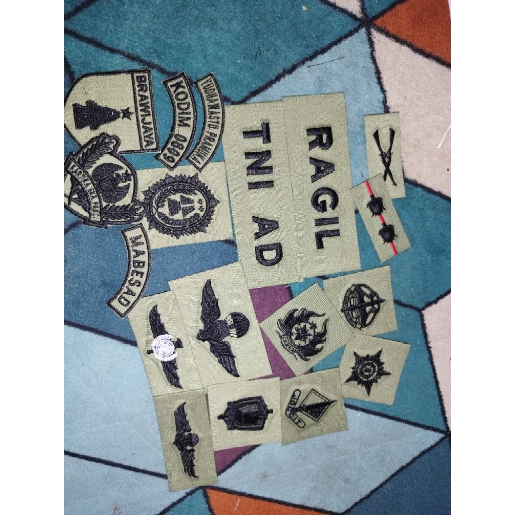 PAPAN NAMA / ATRIBUT PDL TERBARU - PDL TNI SAGE GREEN KOSTRAD