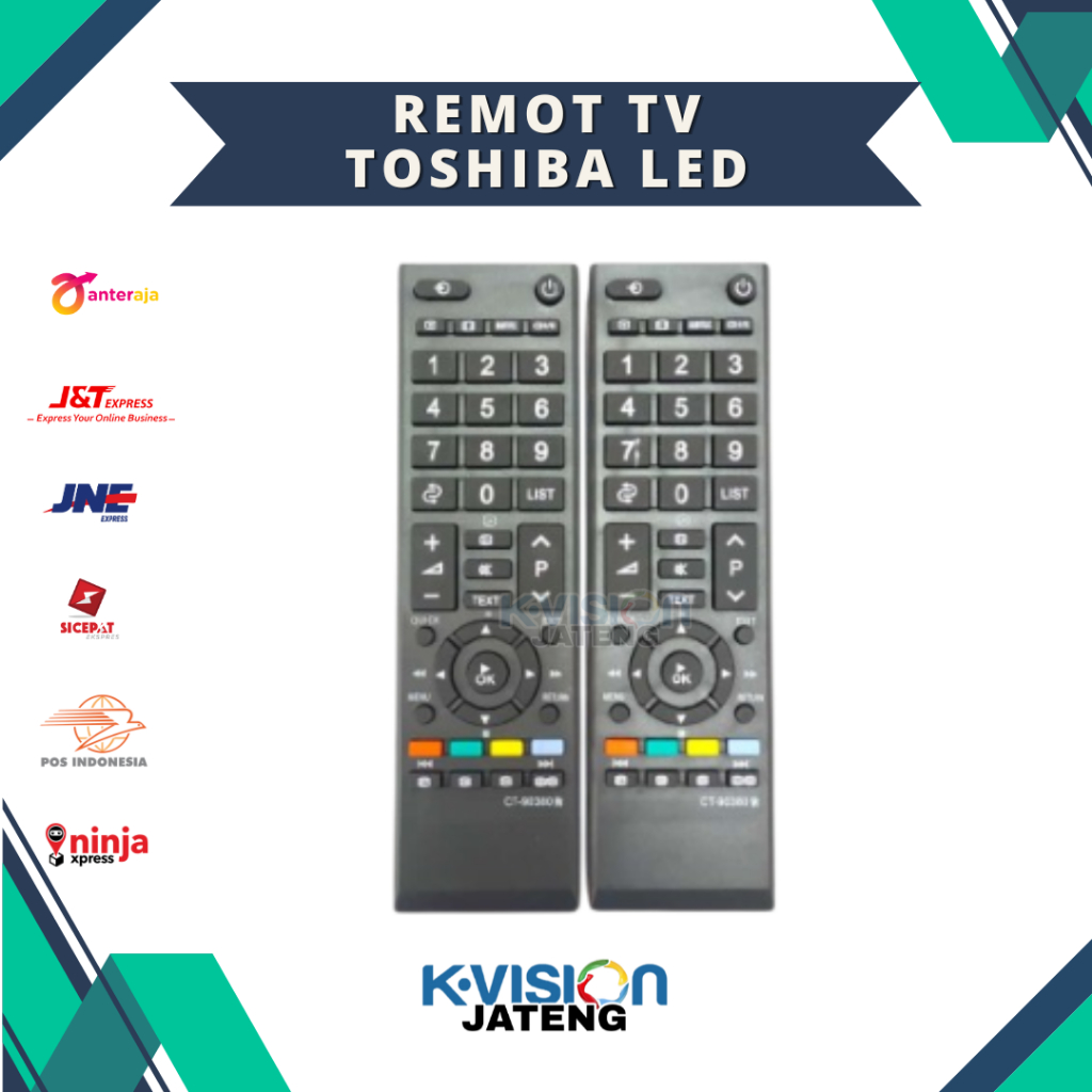 Remot TV LCD LED Toshiba Remote TV LCD Toshiba CT-90380 Murah