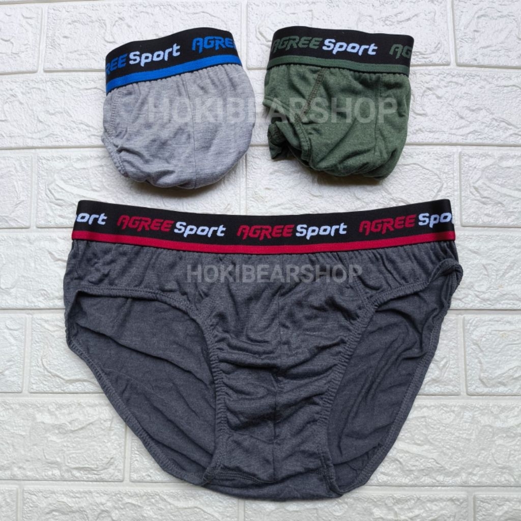 3PTG CELANA DALAM AGREE 2311 | CD COWOK | AGREE SPORT 2311