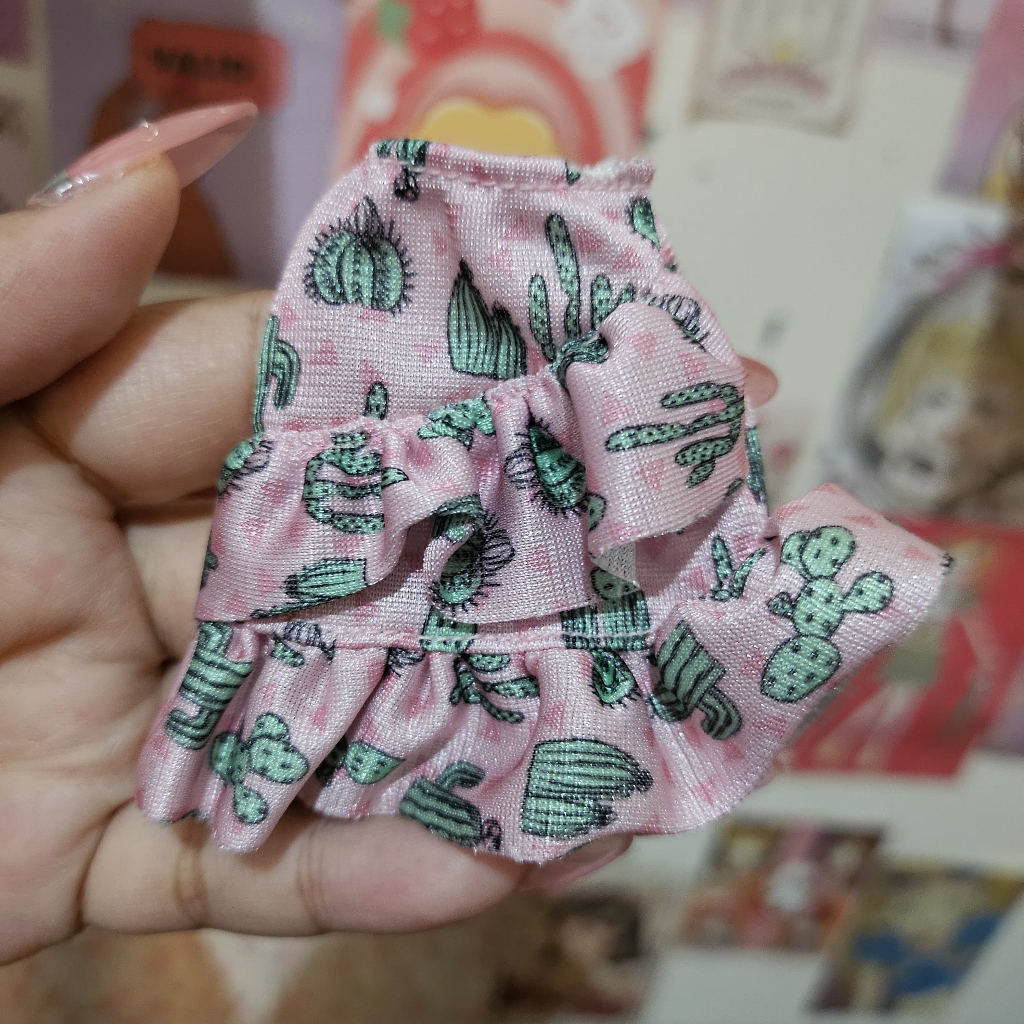 Baju Boneka Barbie Ori Rok Motif Kaktus