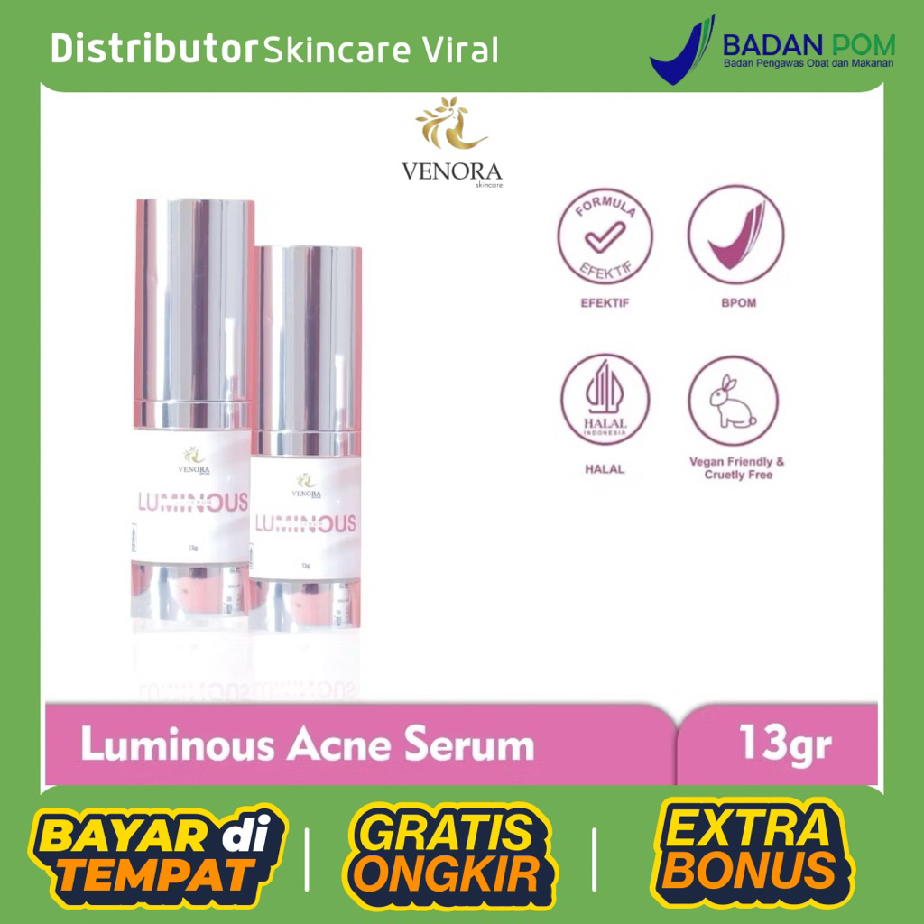 Luminous Acne Serum Venora Skincare BPOM