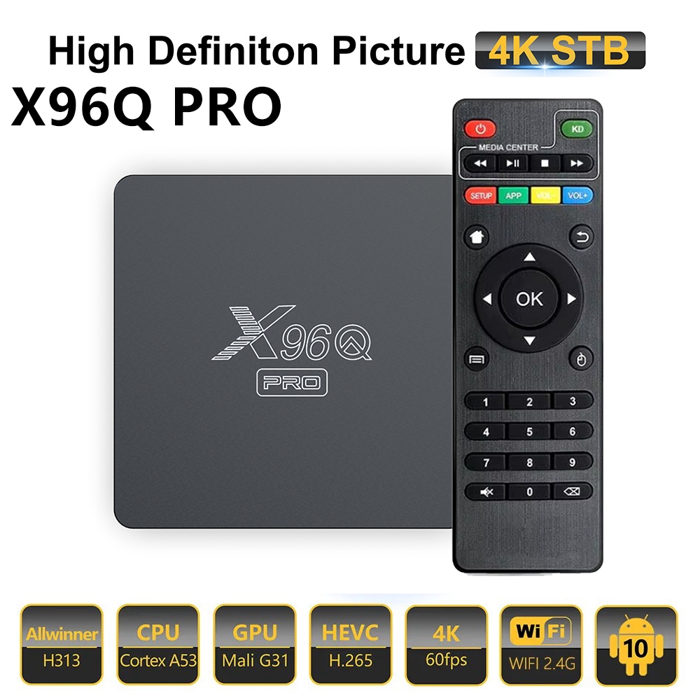 X96Q TV BOX Android 10 Smart 4K Smart stb tv android TV Box Allwinner H313