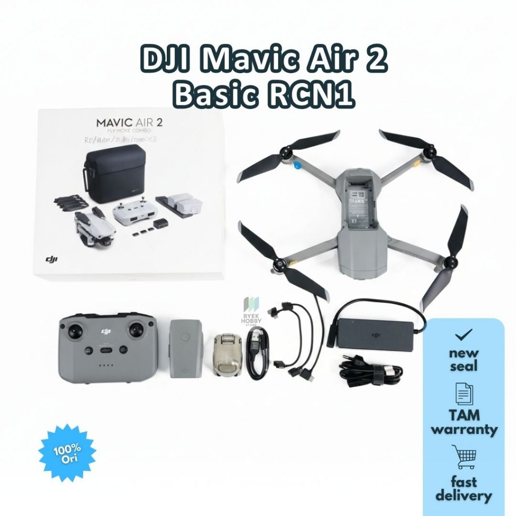 Drone DJI Mavic Air 2 Basic (Drone Second Kamera 4K)