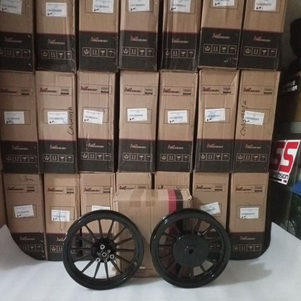 Velg racing Filano Galaxy Black Vrossi Veleg hitam Palang 18 Original V Rossi