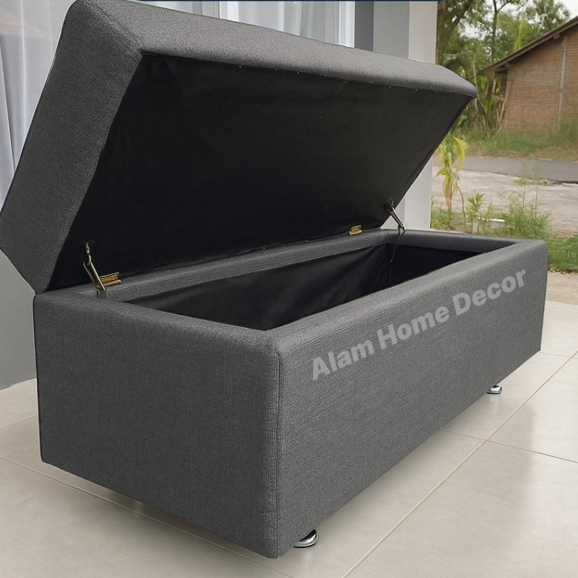 AVISA FURNITURE Sofa Bench Storage Panjang Furniture Minimalis Ruang Tamu Cantik Elegan Fungsional