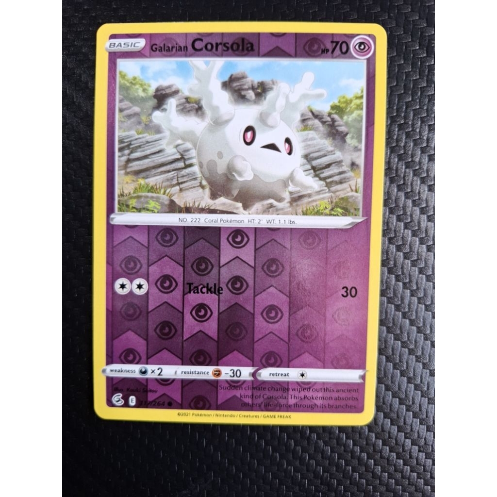 kartu pokemon original holo reverse Corsola E 117/264