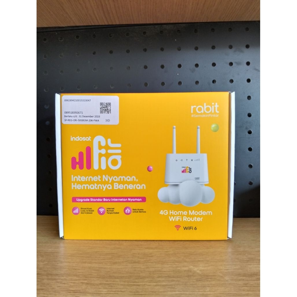 RABIT CPE-R 4G LTE CAT 4 Home modem router  wifi 6 (FREE KARTU TREE 50GB)