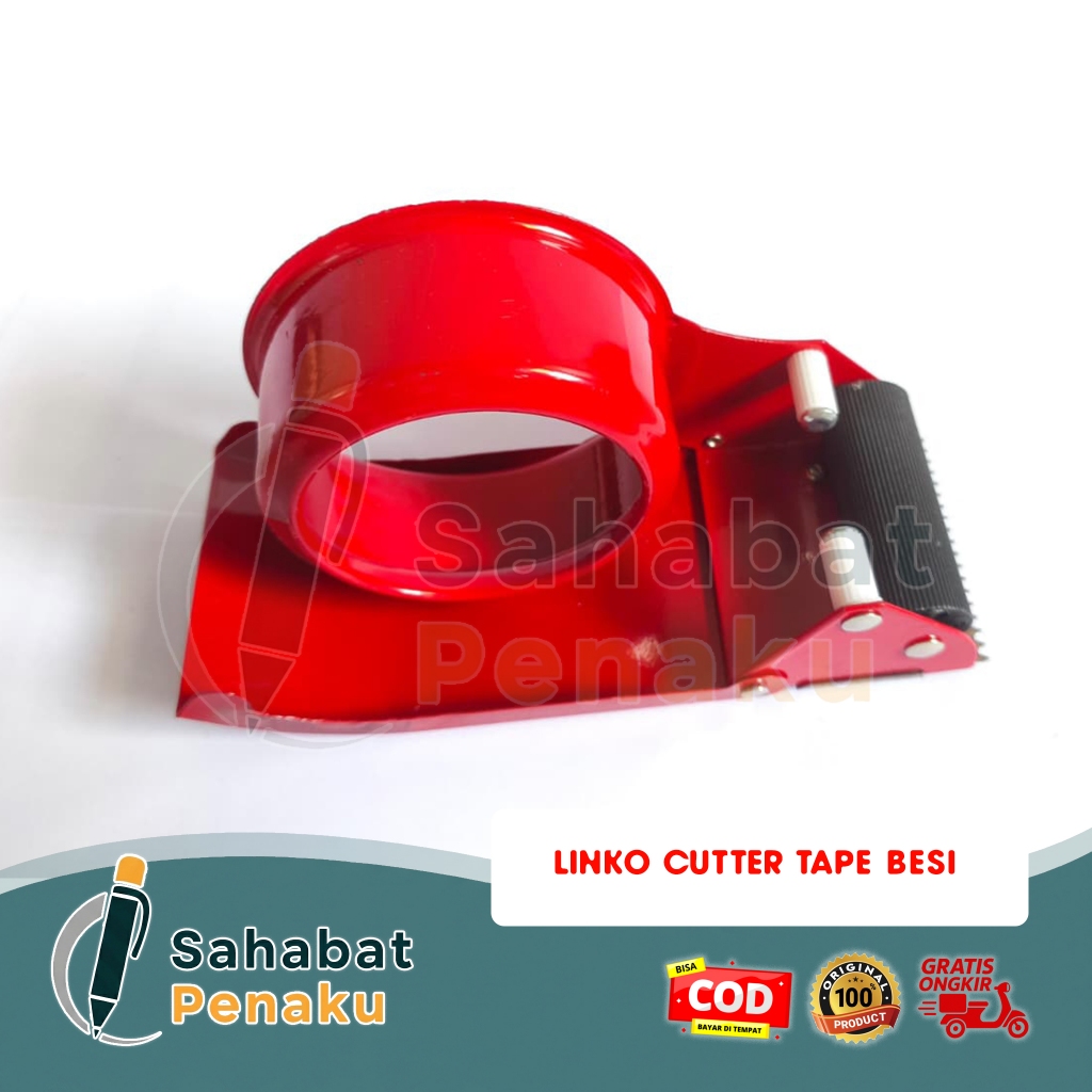 TAPE ROLL DISPENSER LAKBAN CUTTER TAPE BESI METAL TAPE DISPENSER