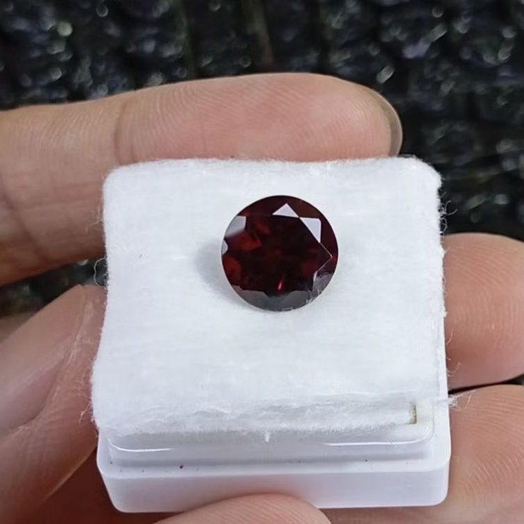 Batu permata natural pyrope red garnet + Memo GLI