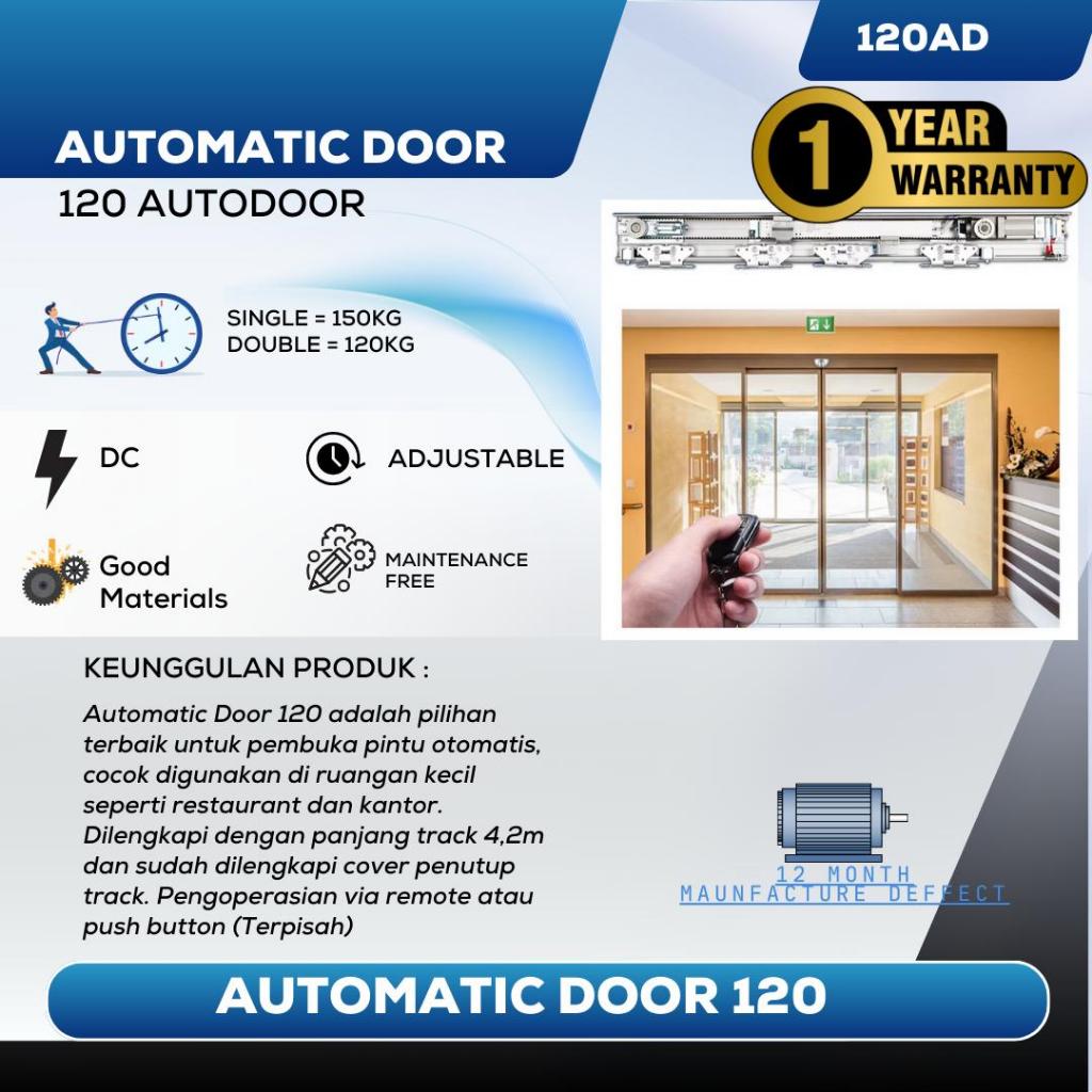 Automatic Door 120 Mesin Pintu Kaca Otomatis / Sliding Door System + Garansi Resmi