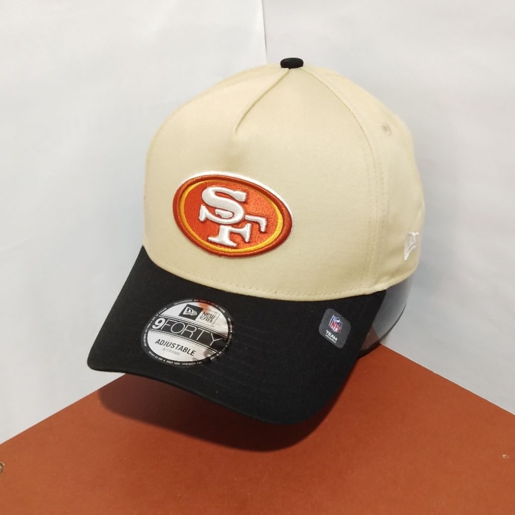 Topi New Era Original 100% 9Forty A-Frame NFL San Francisco 49ers City Side Patch Vegas Gold New
