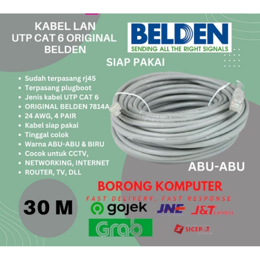 Kabel Belden cat 6 / KABEL LAN UTP CAT6 BELDEN