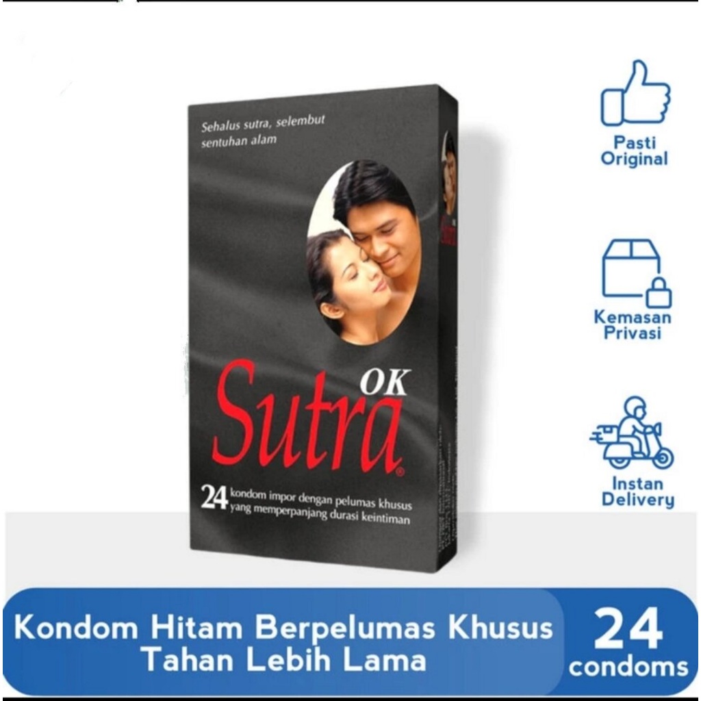 Kondom Sutra OK isi 24s - Kondom Hitam Sutra