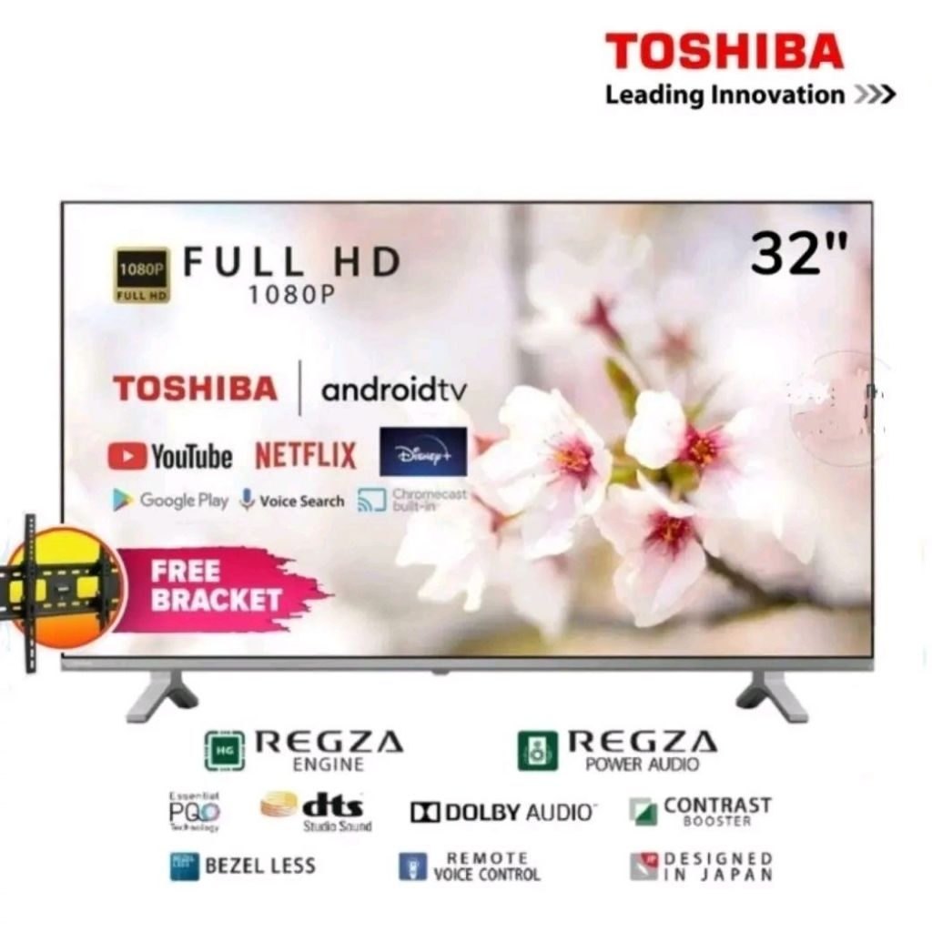 LED Android TV Toshiba 32" 32V35KP 32 inch in digital regza dts smart