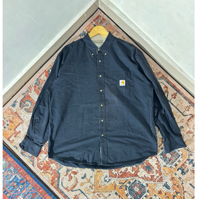 KEMEJA PANJANG CARHARTT DARK NAVY SECOND