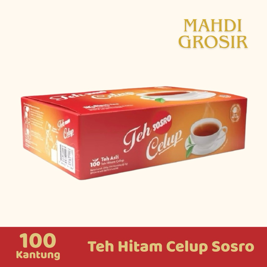 Teh Celup Sosro 100 Kantung - Teh Hitam