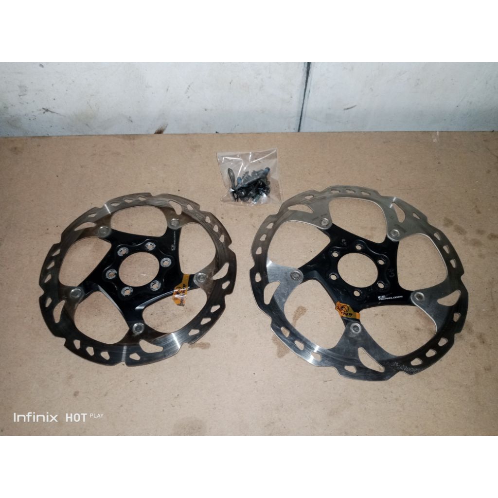 FOR SALE ROTOR ICETECH sixbolt kondisi bekas 180 mm / 160 mm shimano