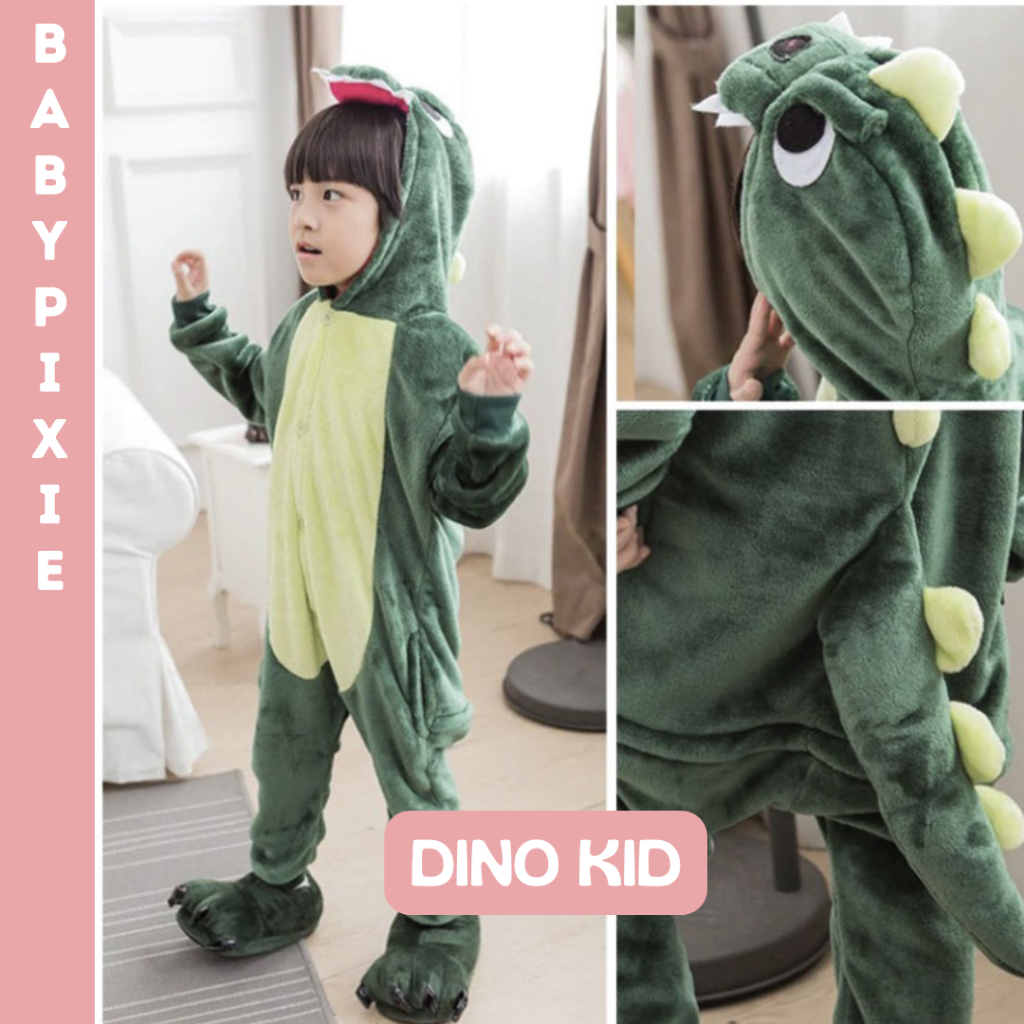 ONESIE  Baju Tidur Kostum Anak Dinosaurus Laki-laki I Piyama Costum Dinosaurus