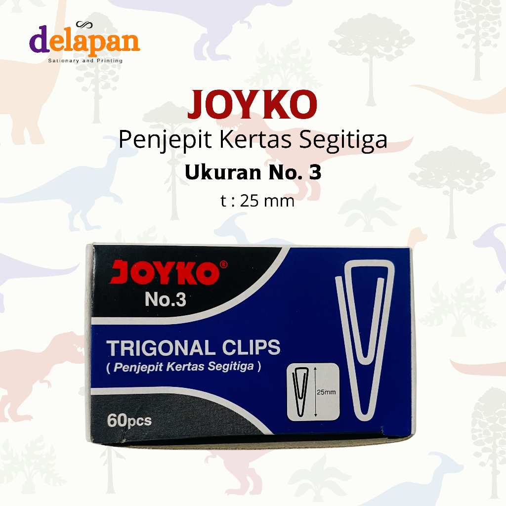 (1 PAK) Paper Clip Penjepit Kertas GM-TC03 /JOYKO No.3